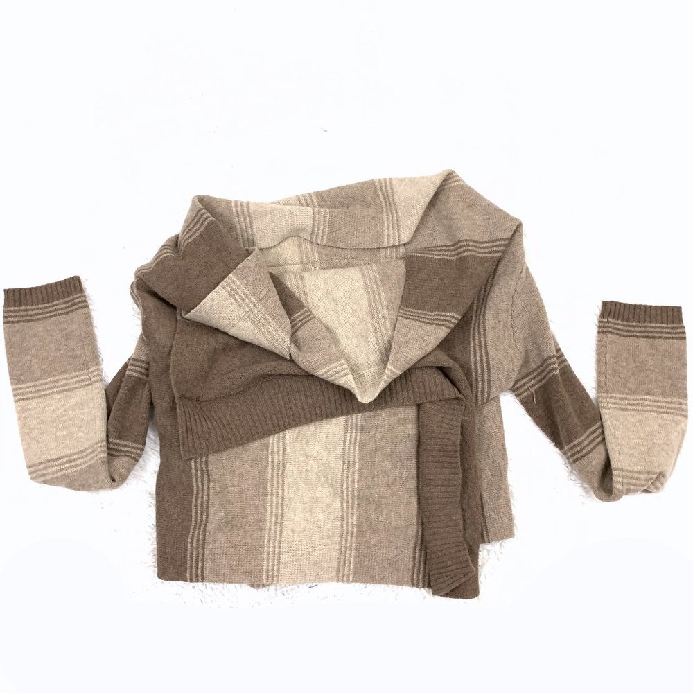 Eddie Bauer Wrap Wool Blanket Scarf Sweater XS